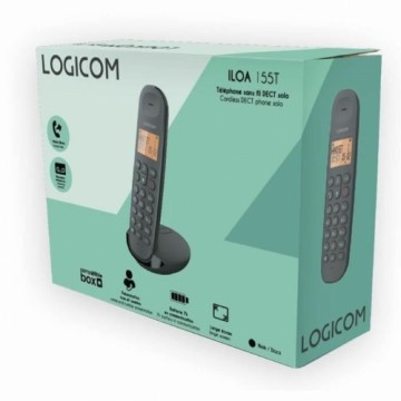 Стационарный телефон Logicom DECT ILOA 155T SOLO Чёрный