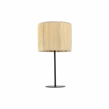 Настольная лампа Home ESPRIT Коричневый Чёрный Рафия Железо 50 W 220 V 25 x 25 x 47 cm
