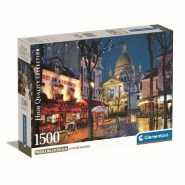 Puzle un domino komplekts Clementoni Paris Montmartre 1500 Daudzums