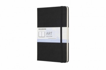 Bloknots Moleskine Watercolour Notebook 13x21cm, akvareļpapīrs, cietie vāki, melns