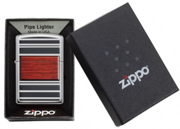 Zippo Lighter 28676 Pipe Wood Design