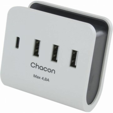 Автомобильное зарядное устройство с USB-портами Chacon Белый