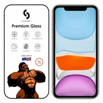 Connect Сonnect Corning Gorilla Ultra Izturīgs 3D aizsargstils priekš Apple iPhone 11 / XR Melna