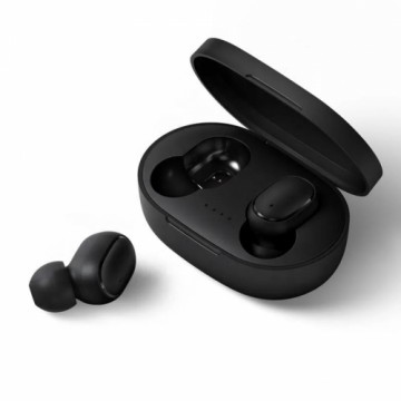WoW E6s TWS Bluetooth 5.3 Бесповодные Hi-Fi Наушники с HD Mic USB Зарядным чехлом Черный
