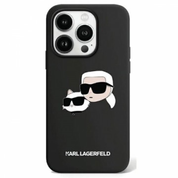 Karl Lagerfeld KLHMP15LSKCHPPLK iPhone 15 Pro 6.1" czarny|black hardcase Silicone Karl & Choupette MagSafe