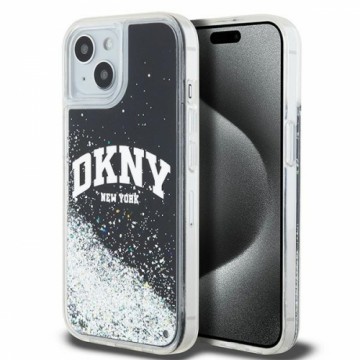 DKNY DKHCP15SLBNAEK iPhone 15 | 14 | 13 6.1" czarny|black hardcase Liquid Glitter Big Logo