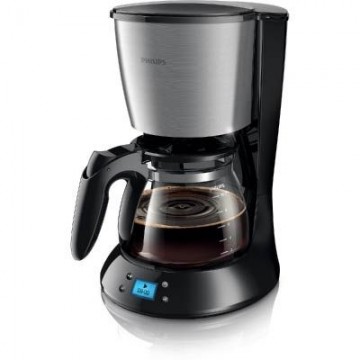 Philips   Philips Daily Collection Coffee maker HD7459/20 With glass jug With timer Black&metal