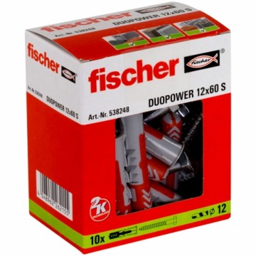 дюбеля и шурупы Fischer DUOPOWER 538248 Ø  12x60 mm (10 штук)