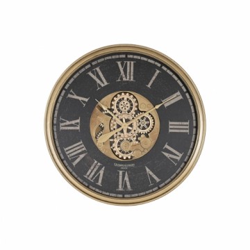 Sienas pulkstenis Home ESPRIT Melns Bronza Stikls Dzelzs 80 x 9,5 x 80 cm