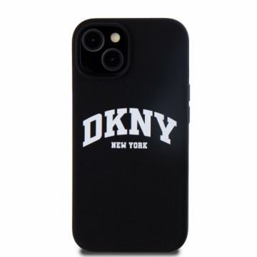 DKNY Liquid Silicone Arch Logo MagSafe Case for iPhone 13 Black