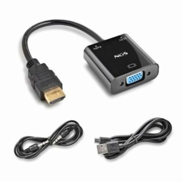 Адаптер HDMI—VGA NGS CHAMALEON 15 cm Чёрный