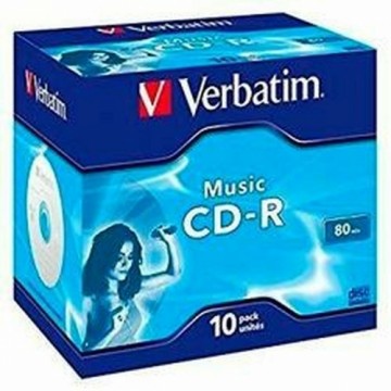 CD-R Verbatim Music CD-R 700 MB Melns (10 gb.)