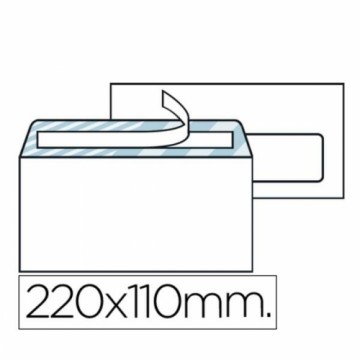 Aploksnes Liderpapel SB06 Balts Papīrs 110 x 220 mm (500 gb.)