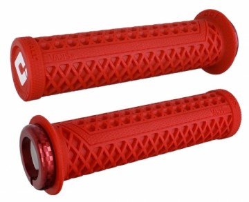 Stūres rokturi ODI Vans v2.1 MTB Lock-on 135mm White/Red-Red