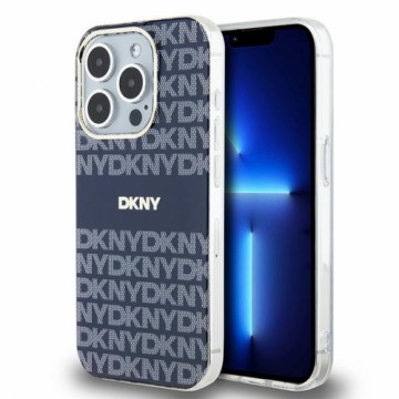 DKNY DKHMP15XHRHSEB iPhone 15 Pro Max 6.7" niebieski|blue hardcase IML Mono & Stripe MagSafe