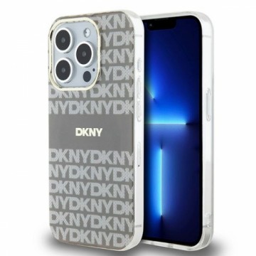DKNY DKHMP15LHRHSEE iPhone 15 Pro 6.1" beżowy|beige hardcase IML Mono & Stripe MagSafe