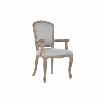 ēdamistabas krēsls DKD Home Decor Gaiši pelēks 57 x 57 x 94 cm
