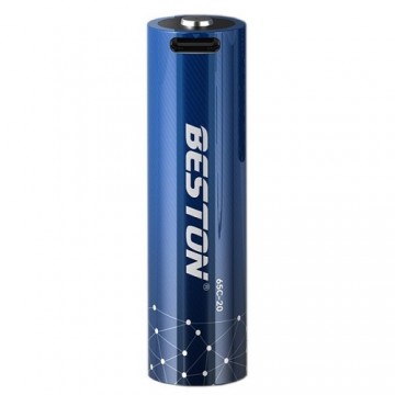 Beston Rechargeable 18650 Battery with USB-C Port, 3.7V, 2000mAh, Li-Ion