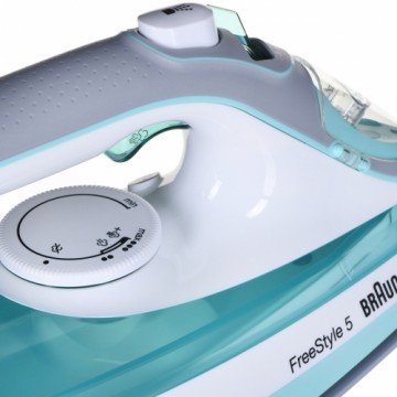 Braun TexStyle 3 SI 5017 GR Steam iron Ceramic soleplate 2700 W Grey, Turquoise, White