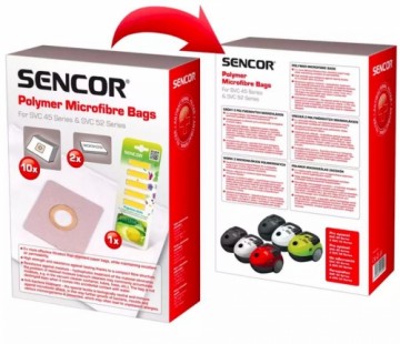 Microfiber bags Sencor SVC 45/52 10 pcs + lemon fragrance sticks 5 pcs