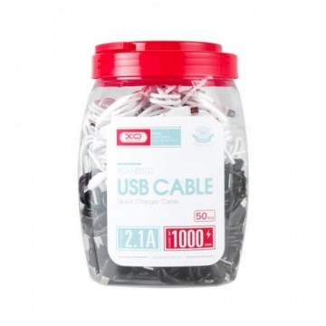XO cable NB103 USB - Lightning 1,0 m 2,1A black 30pcs | white 20pcs set