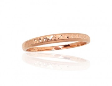 Золотое кольцо #1100709(Au-R), Красное Золото 585°, Размер: 15.5, 0.83 гр.