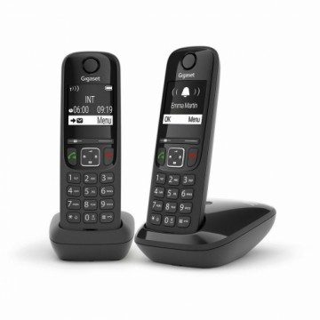Беспроводный телефон Gigaset AS690 Duo Чёрный