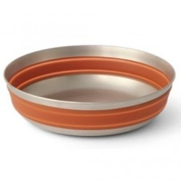 Sea To Summit Salokāma Bļoda DETOUR Stainless Steel Collapsible Bowl L  Bombay Brown