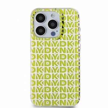 DKNY PC|TPU Repeat Pattern Case for iPhone 15 Pro Max Yellow
