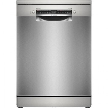 Bosch | Dishwasher | SMS4EMI06E | Free standing | Width 60 cm | Number of place settings 14 | Number of programs 6 | Energy efficiency class B | Display | AquaStop function | Silver inox