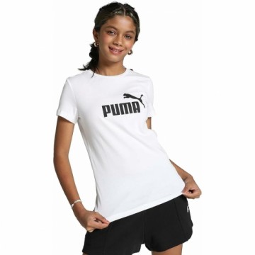 Krekls ar Īsām Piedurknēm Bērniem Puma 587029 Balts