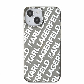 Karl Lagerfeld IML Electroplated Repeated Logo Case for iPhone 15 Silver