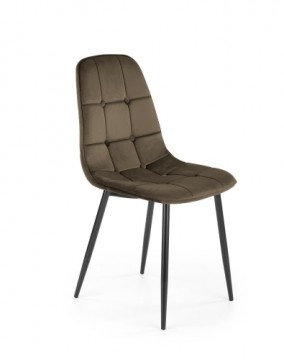 Halmar K417 chair, brown velvet