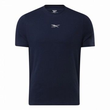 Vīriešu Krekls ar Īsām Piedurknēm Reebok GS Tailgate Team Tumši zils