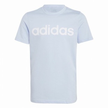 Детский Футболка с коротким рукавом Adidas Linear Logo Синий