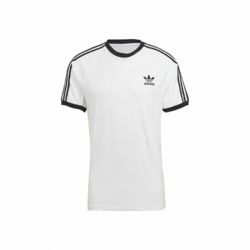 Vīriešu Krekls ar Īsām Piedurknēm Adidas 3 stripes Balts