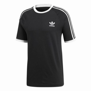 Футболка с коротким рукавом мужская Adidas 3 stripes Чёрный
