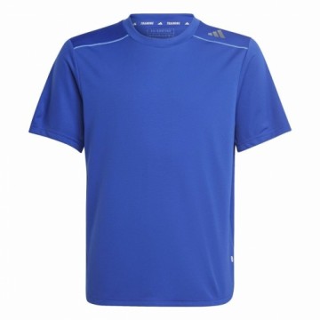 Krekls ar Īsām Piedurknēm Bērniem Adidas Aeroready Zils