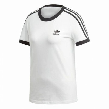 Sieviešu Krekls ar Īsām Piedurknēm Adidas 3 stripes Balts
