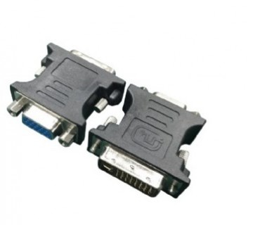 Gembird A-DVI-VGA-BK cable gender changer DVI-A VGA 15-pin Black, Metallic