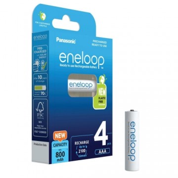 Panasonic Eneloop AAA 800mAh rechargeable - 4 pcs