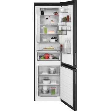 AEG No Frost ledusskapis ar saldētavu apakšā, 201 cm, melns - ORC8M361EL