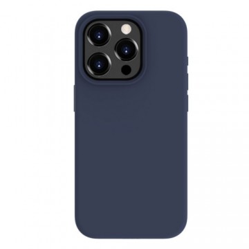 Evelatus Премиум Мягкого прикосновения Силиконовый чехол-крышка для Apple iPhone 15 Pro Max Полноч синий