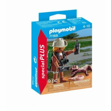 Playset Playmobil Special Plus: Researcher with Alligator 71168 9 Предметы